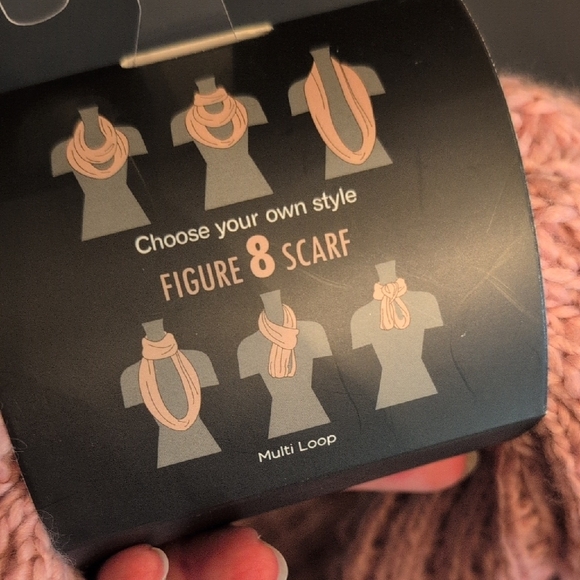 Pink Infinity Scarf - Picture 3 of 4